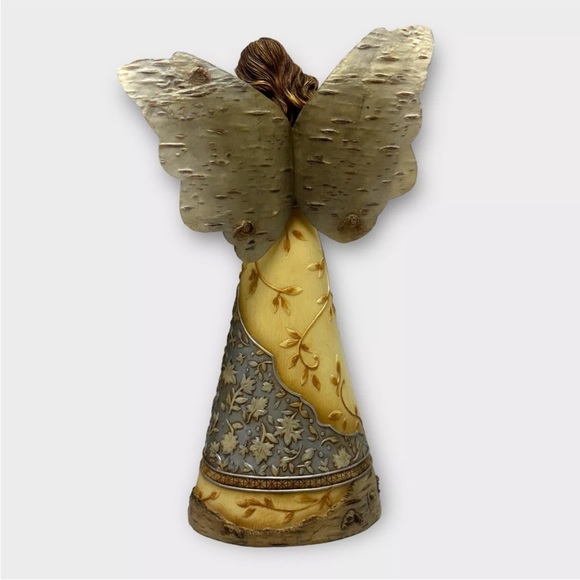 Elements 11 Inch Angel Figurine #82002 "Bless This Home" Angel, Dove, Lantern - Picture 3 of 10